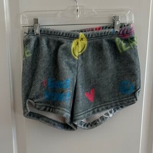 Heartbreaker Colorful Graffiti Print Shorts